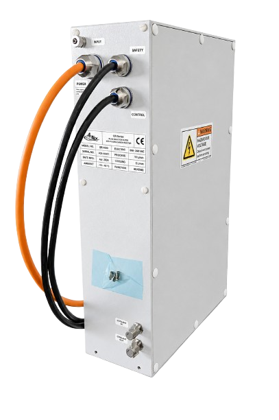4Tex I²R UHP Inline Heater — interface box made from anodised aluminium